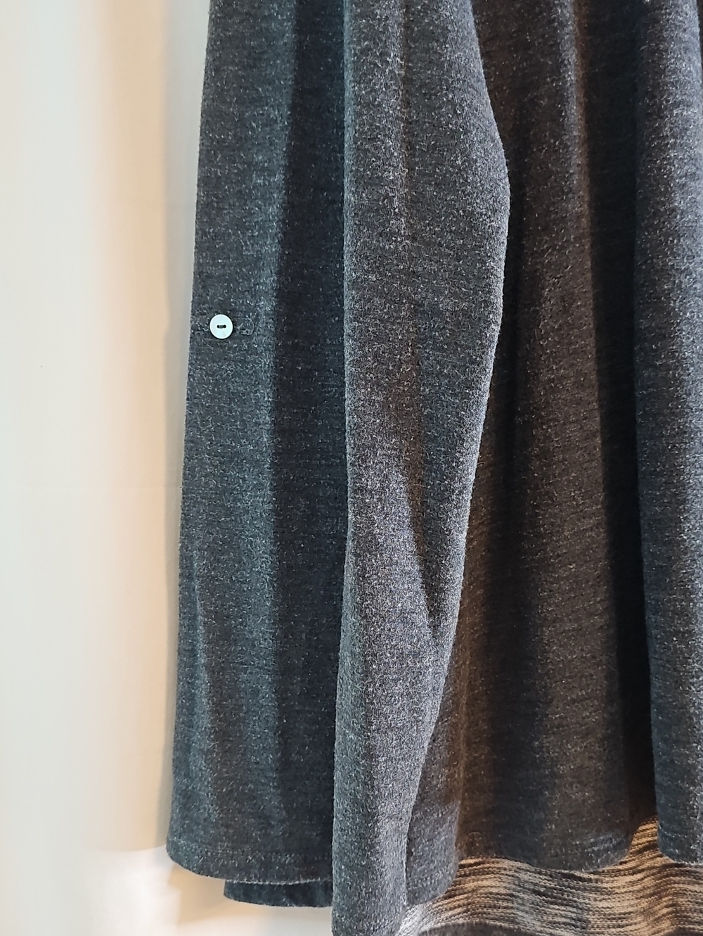 Sophie Max Cozy Cowl Neck Women's Sweater - Dark Gray - Picture 4 of 7